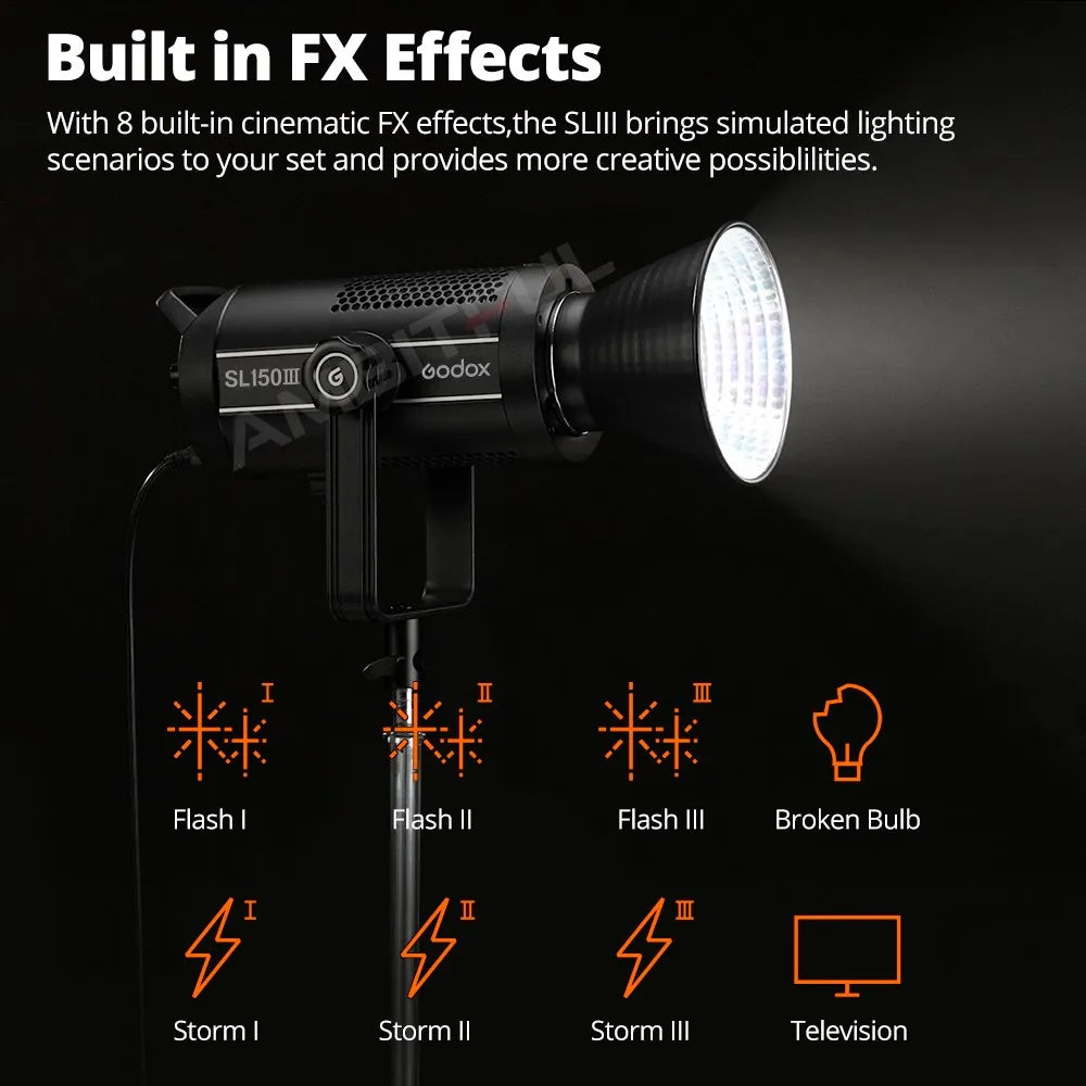 Godox SL150III 150W Daylight LED Video Light - Bowens Mount Studio Lighting Tidesmit