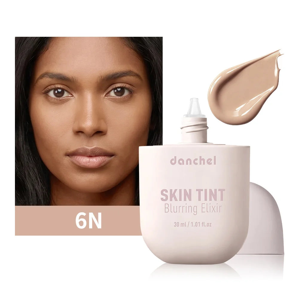 Tidesmit Skin Tint Blurring Elixir Foundation texture close-up showing hydrating full coverage for all skin tones