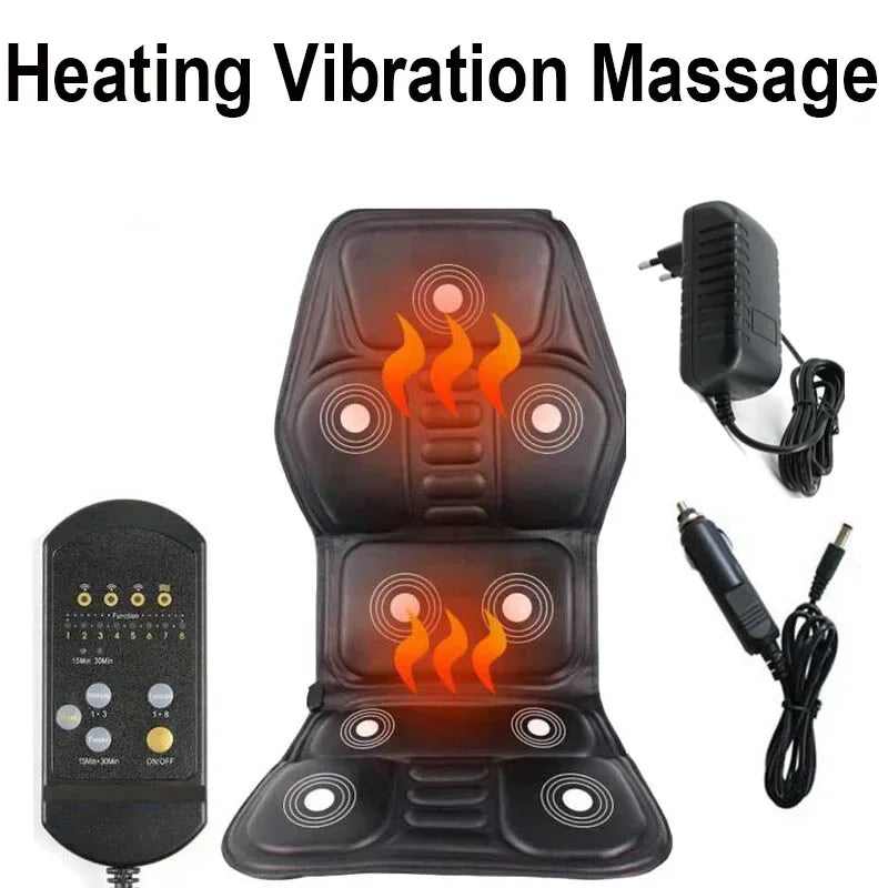Portable Electric Back Massager with Heat Therapy for Muscle Relief Massage Chairs Tidesmit