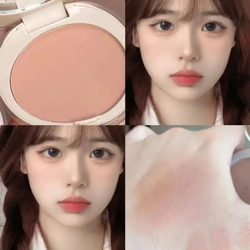 Tidesmit HERORANGEHR526 monochromatic face blush texture close-up showing waterproof and sweat-proof makeup finish