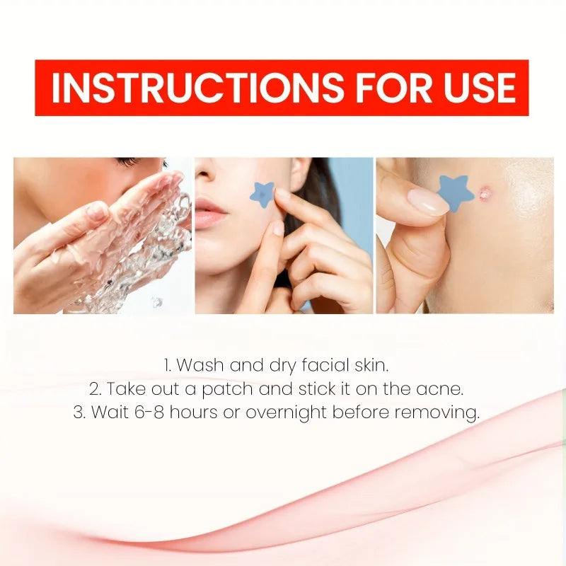 400pcs Star Acne Patches Invisible Pimple Cover for Face Oil Control Spot Treatment Cute Sticker for Covering Zits and Blemishes