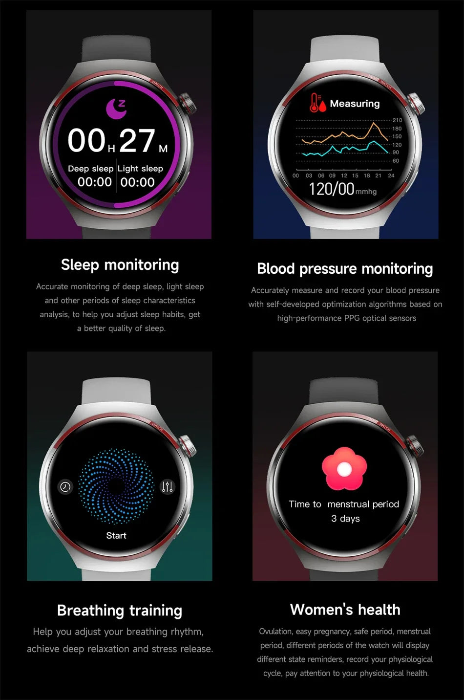 For WATCH 4 PRO Smart Watch Men Space Exploration Edition Bluetooth Call GPS NFC Heart Rate Sports SmartWatch 2026 New