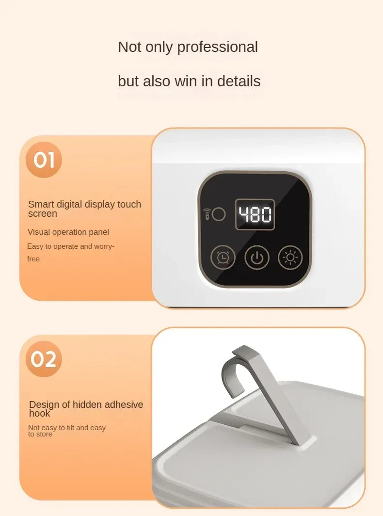 Tidesmit portable electric clothes dryer with remote control and timing for efficient travel laundry drying