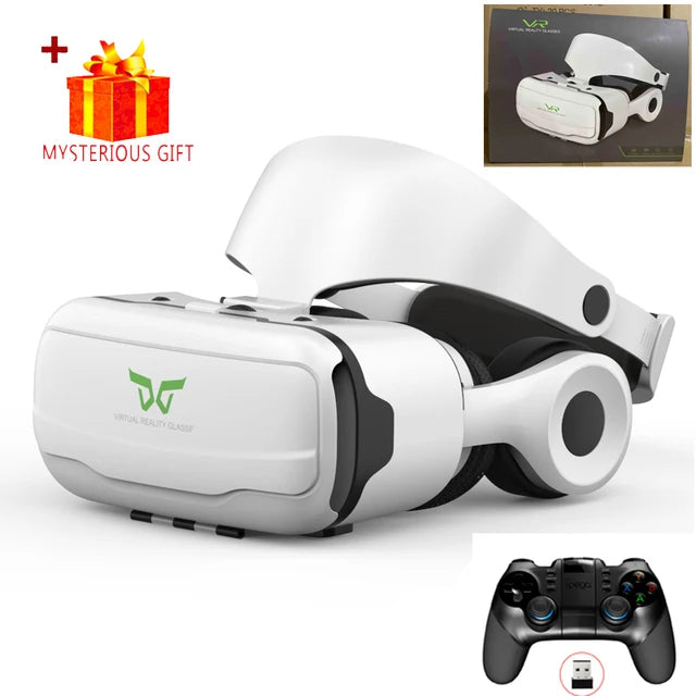VR Headset for Smartphone – 3D Virtual Reality Glasses with Remote With Remote B Tidesmit