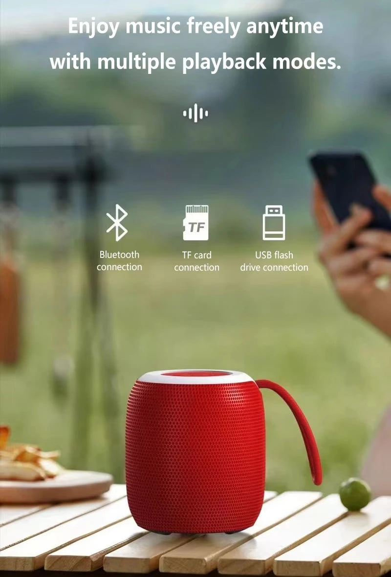 Lenovo Mini Bluetooth Speaker With Lanyard Portable Outdoor Home Mini Speaker With Deep Bass Travel Essentials For Friend Gift