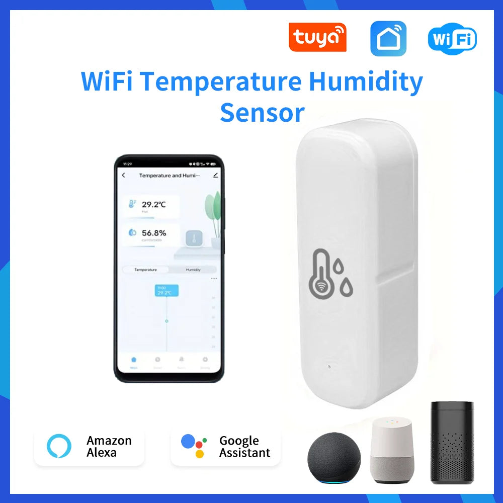 WiFi Temperature Humidity Sensor: Smart Home Remote Monitor Tidesmit