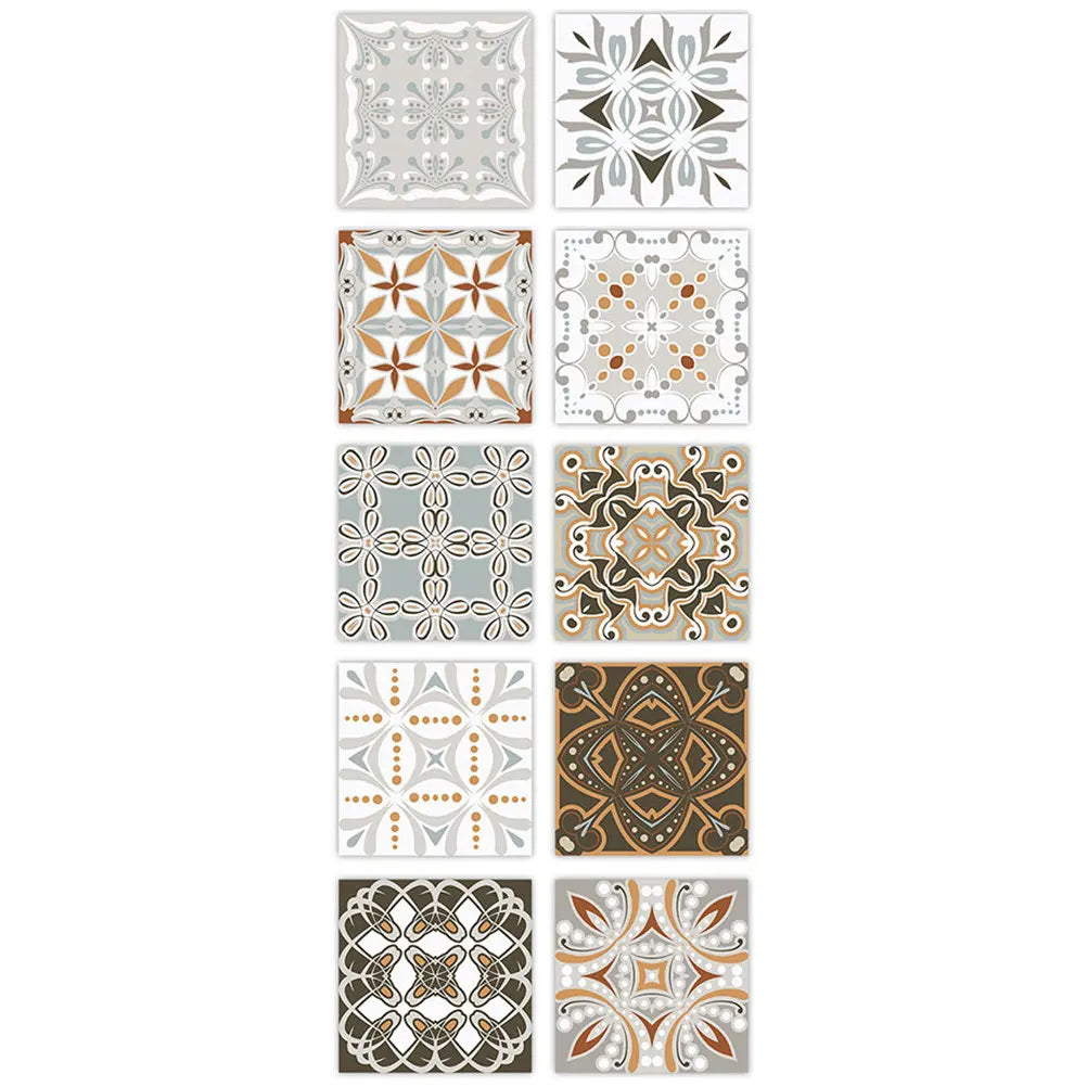 10 Pcs Backsplash Peel and Stick Kitchen Tile PVC Adhesive Tiles for Sticker