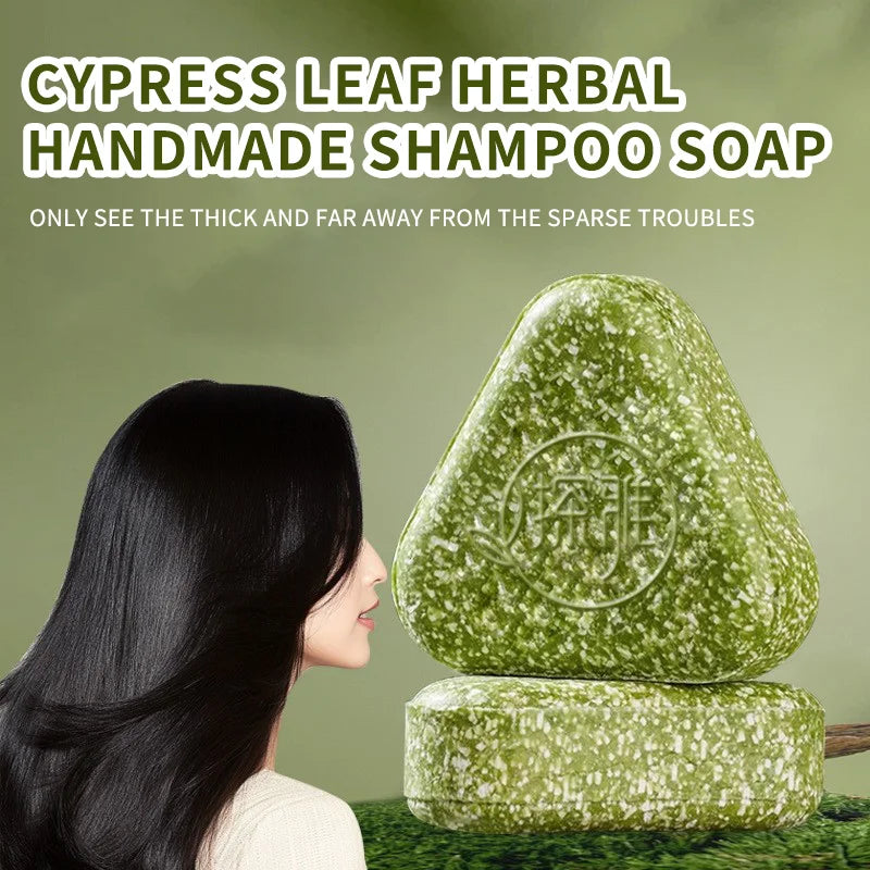 Hair Strengthening Nourishing Shampoo Soap,Oriental Arborvitae Usman Herbal Extract Anti Hair Loss,Face Wash Clean Handmade Soap