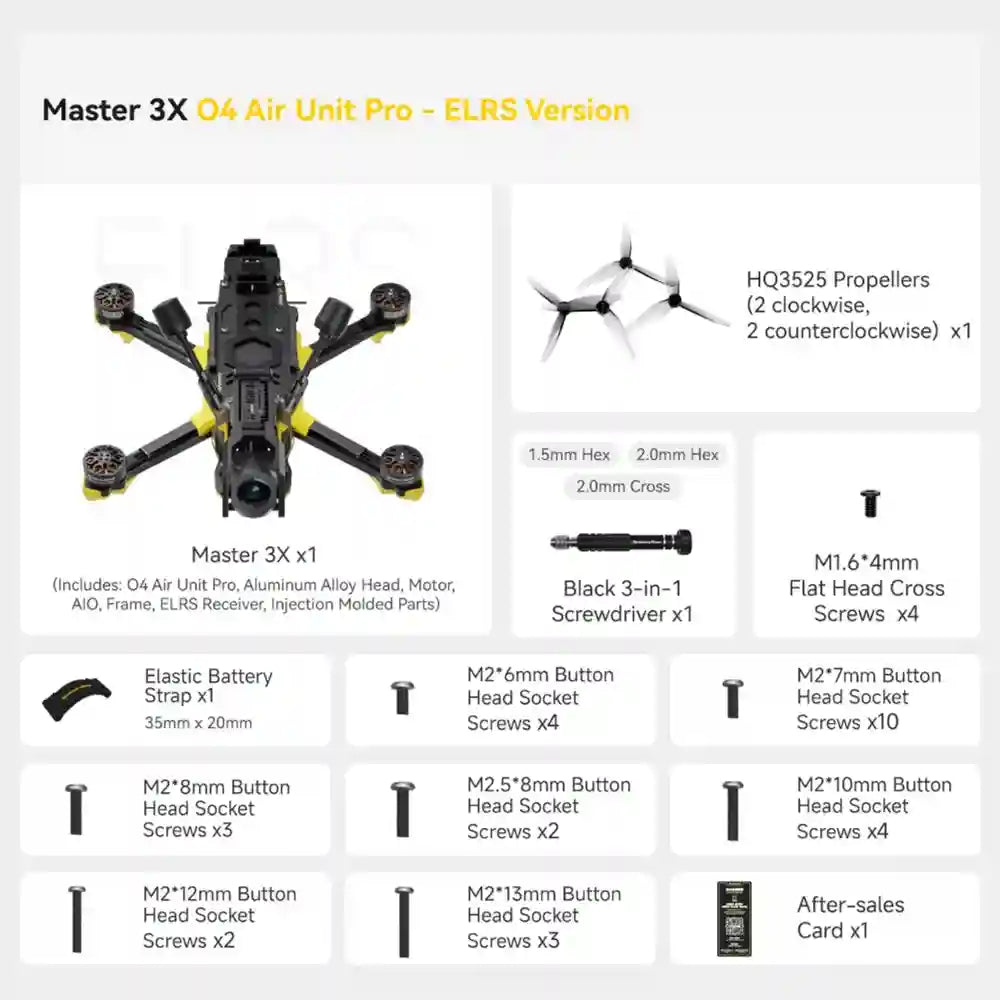 SpeedyBee Master 3X FPV Drone O4 Pro Digital Freestyle Quad O4 Pro ELRS Tidesmit