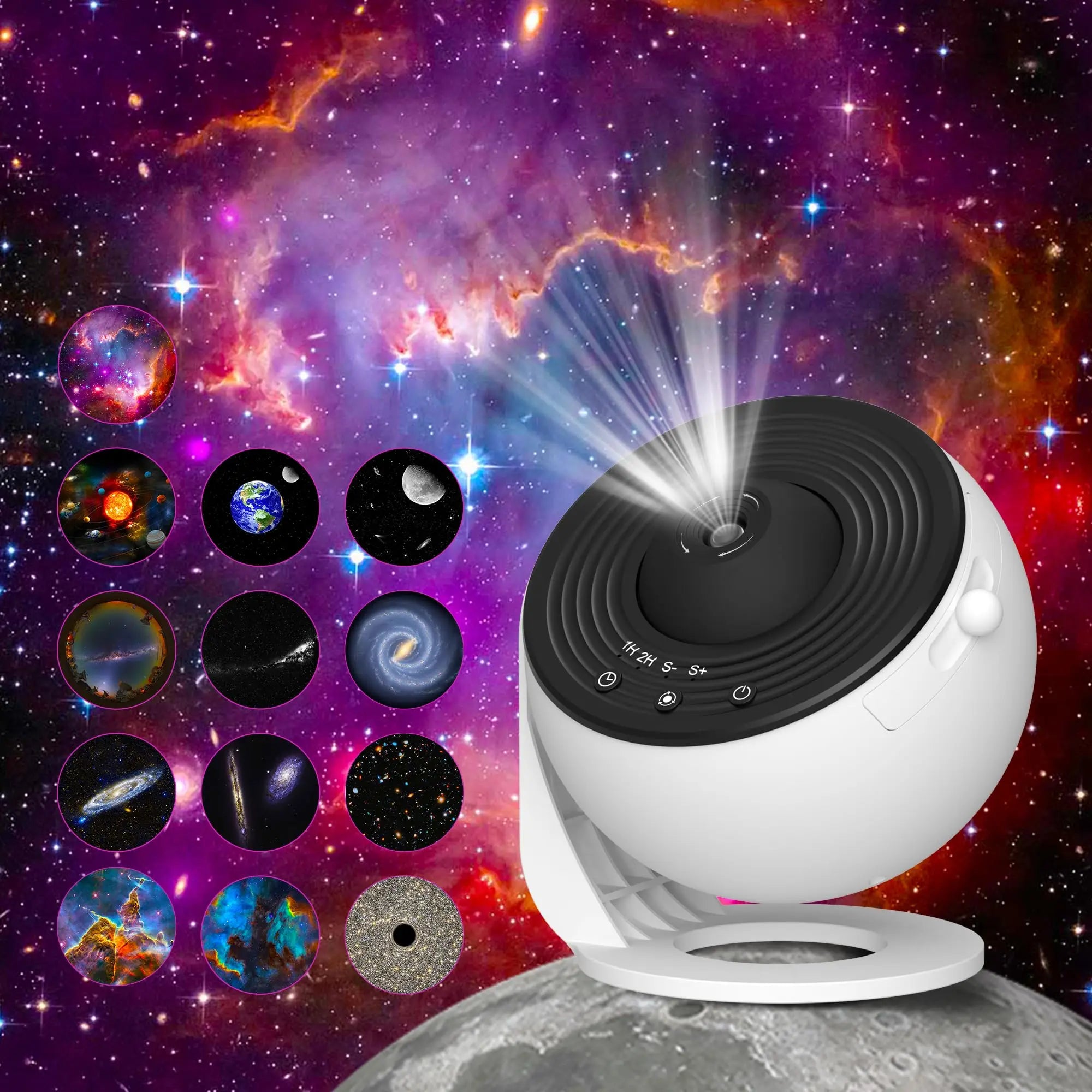 Galaxy Projector Night Light 360 Degree Star Lamp for Bedroom Decor Tidesmit