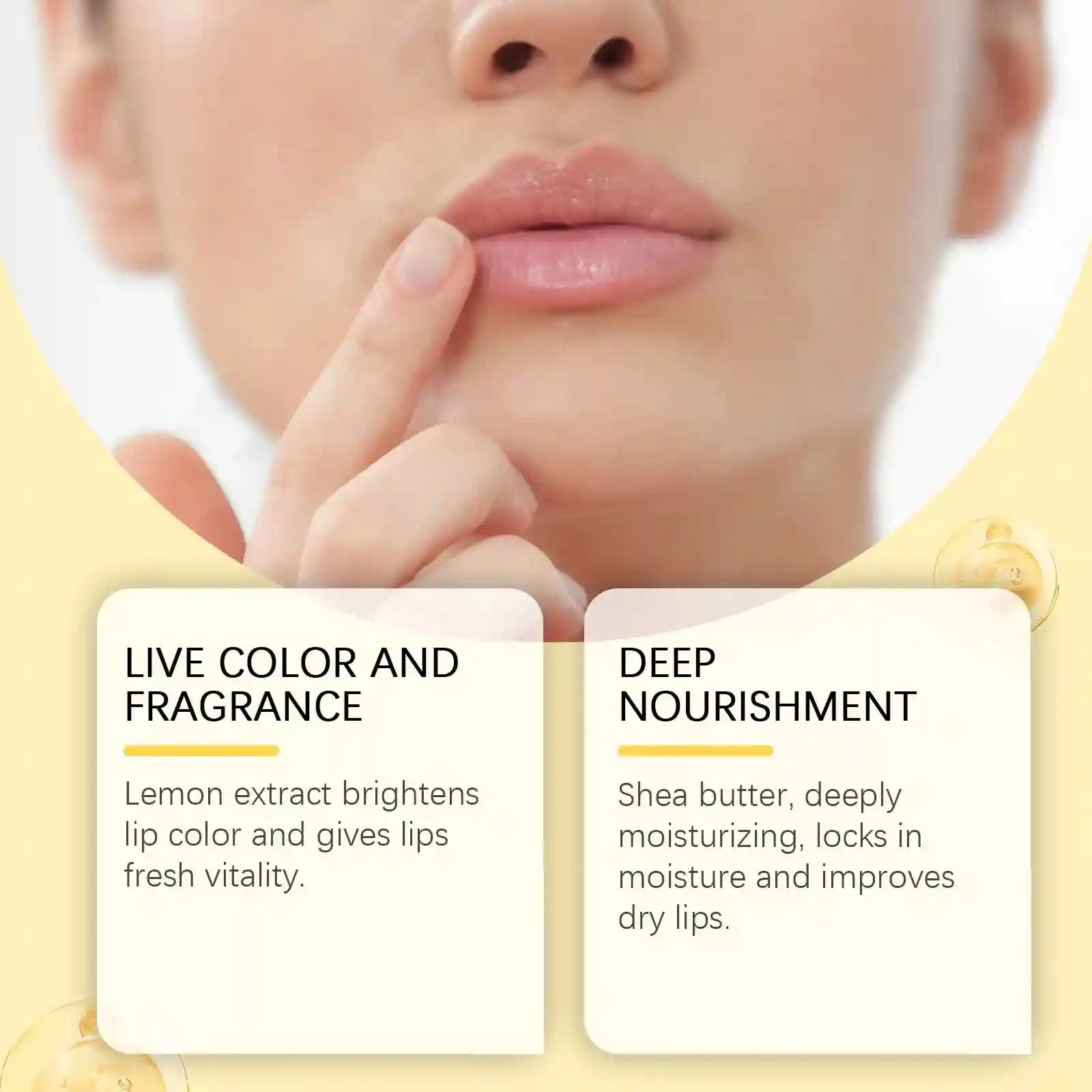 Lemon Ginger Lip Treatment Mask – Moisturizing Repair Balm Set Lip Care Tidesmit