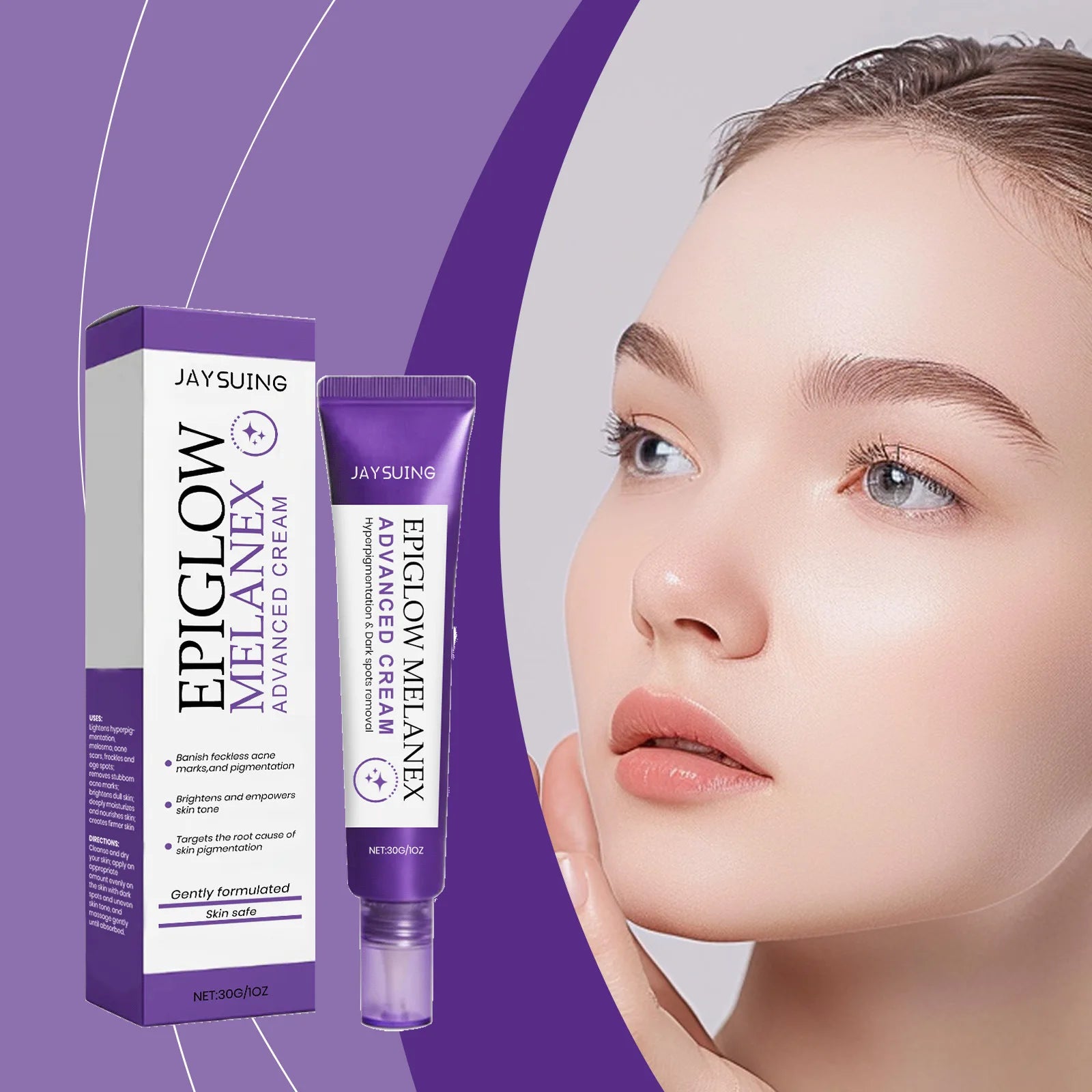 Tidesmit Subtle Glow Velvet Cream texture close-up for a soft-focus face makeup finish with silky skin smoothing