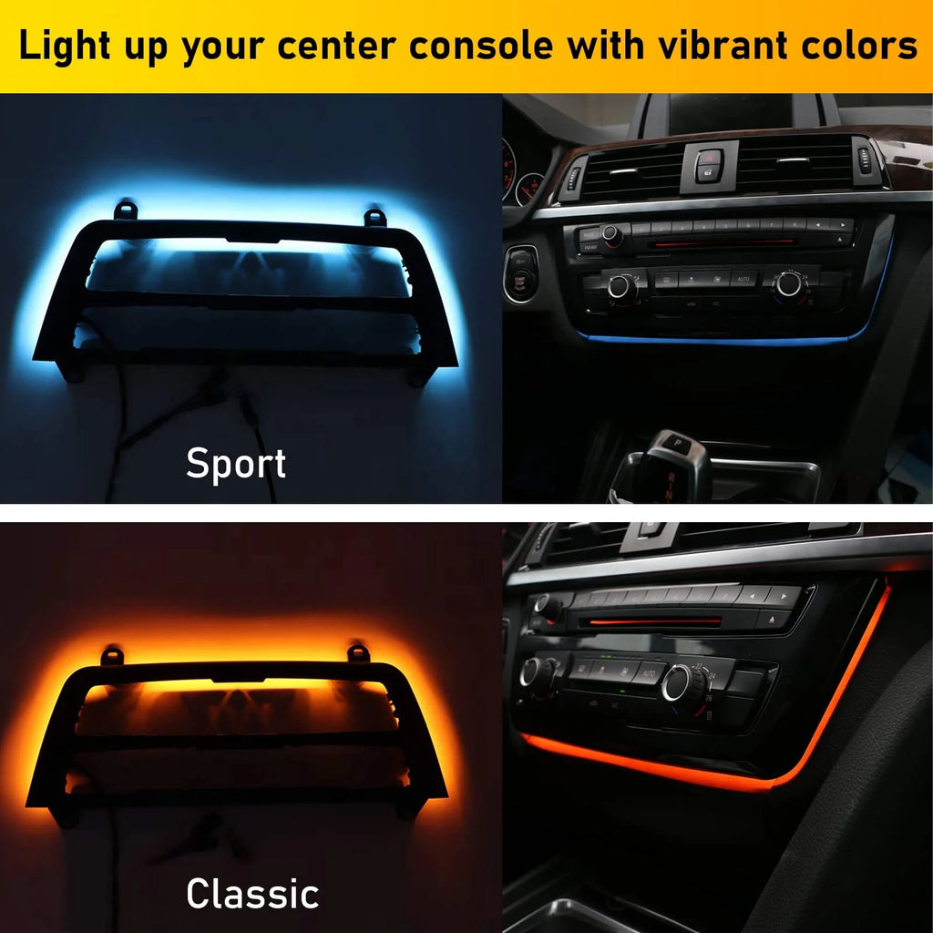 BMW 3 Series Center Console LED Ambient Light Trim Upgrade Tidesmit