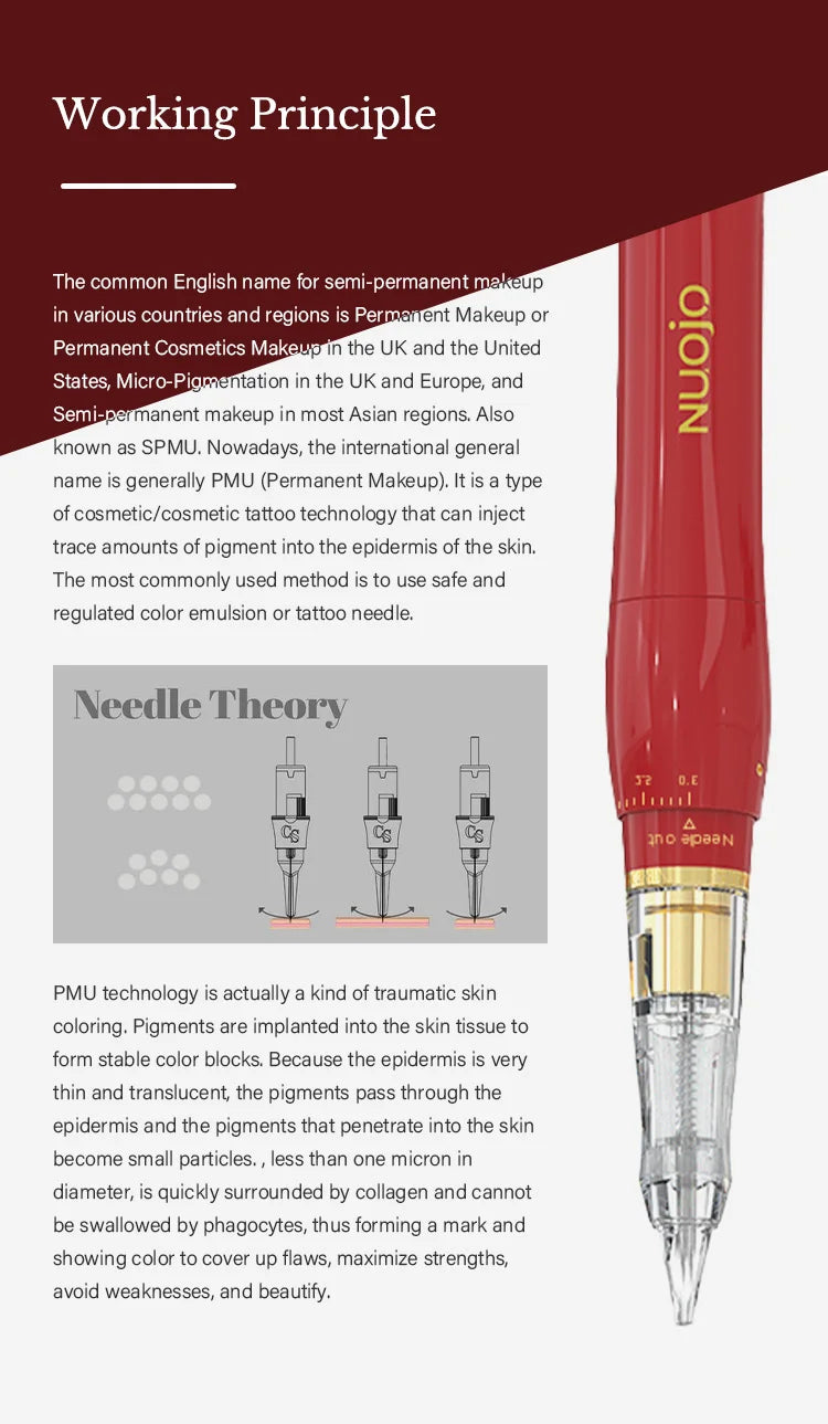 Permanent Makeup Machine for Microblading - Dual Needle Pen | Tidesmit Permanent Makeup Machines Tidesmit