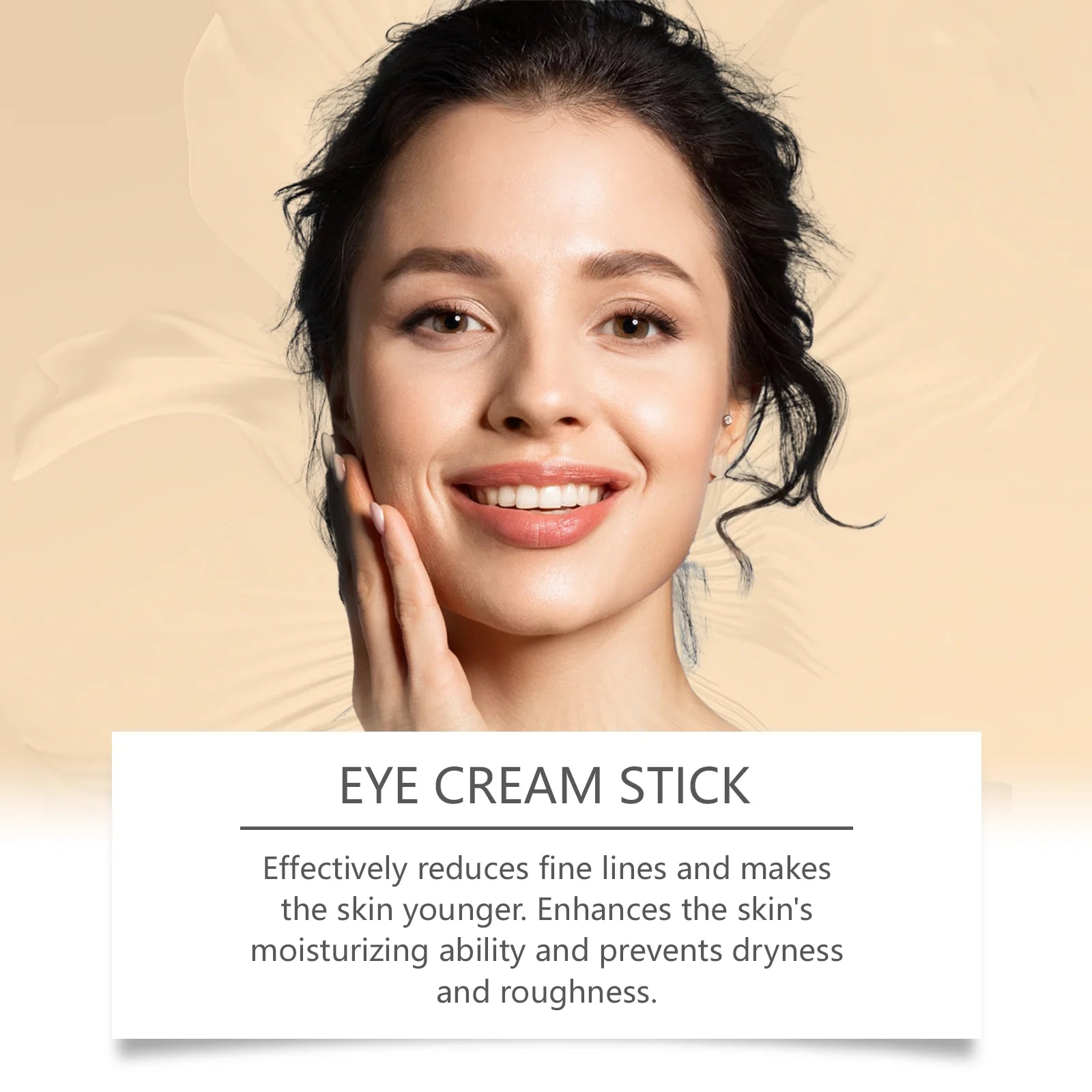Turmeric Retinol Eye Cream Stick Anti Puffiness Dark Circle Removal Eye Bag Stick Fade Fine Line Brighten Moisturizing Skin Care
