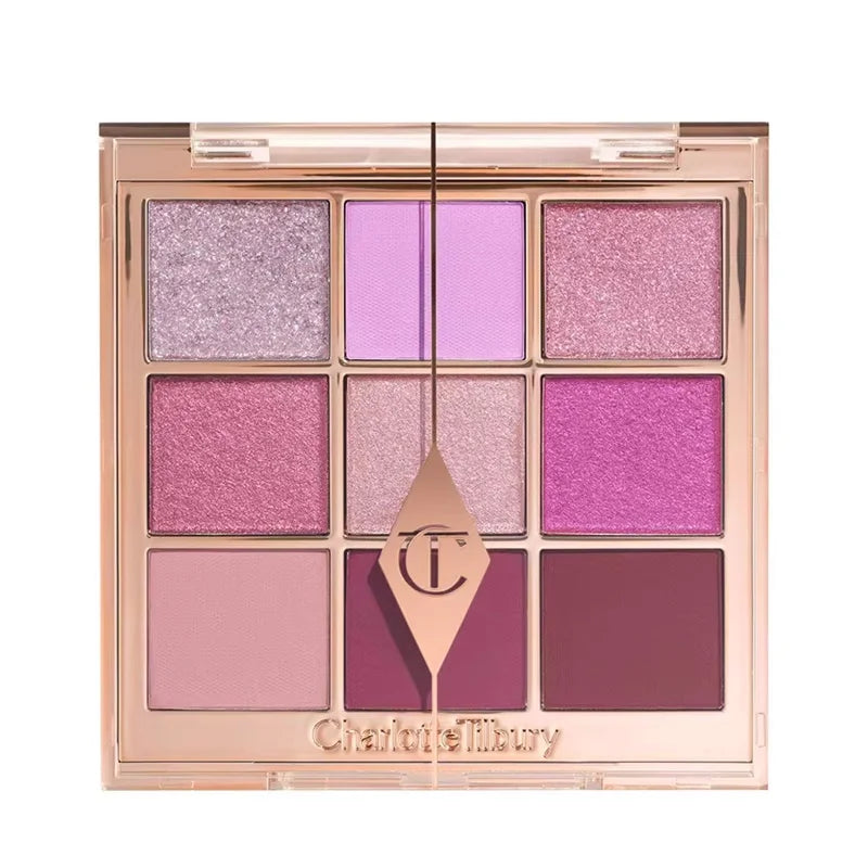 Tidesmit two-color heart blusher and waterproof eyeshadow palette shade swatch for long-lasting face makeup