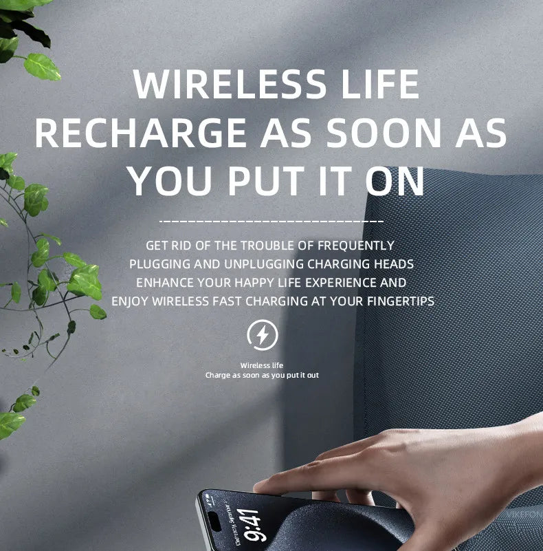Portable Bluetooth Speaker with Wireless Charger and Alarm Clock - White Tidesmit