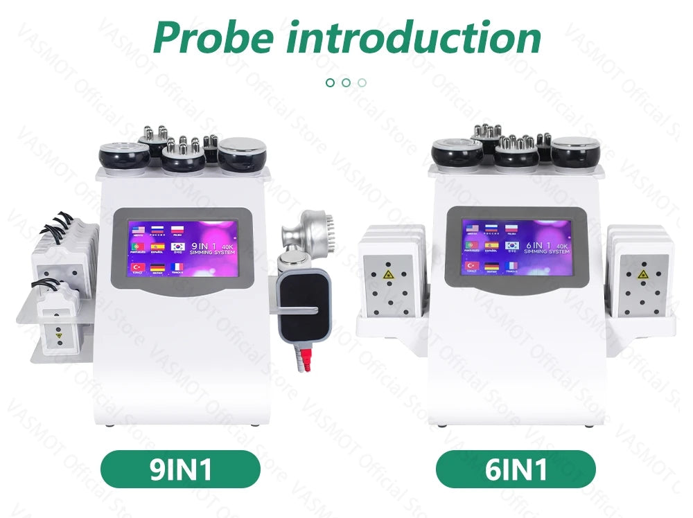 40K Ultrasonic Cavitation Body Sculpting Machine - 6-in-1 Pro Device Relaxation Treatment Tidesmit