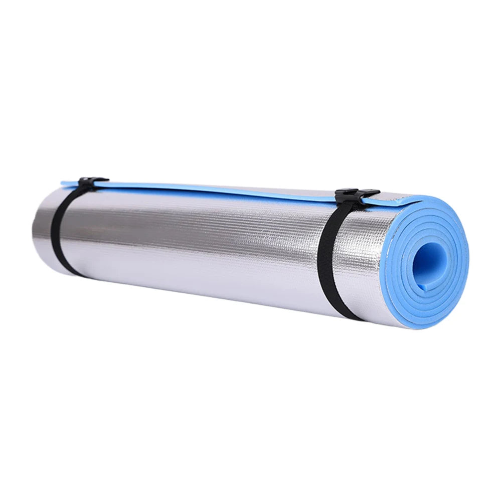Waterproof Yoga Mat Moisture-proof Yoga Mat Thickened Aluminum Membrane Exercise Mat  for Yoga Pilates Fitness with Bandage