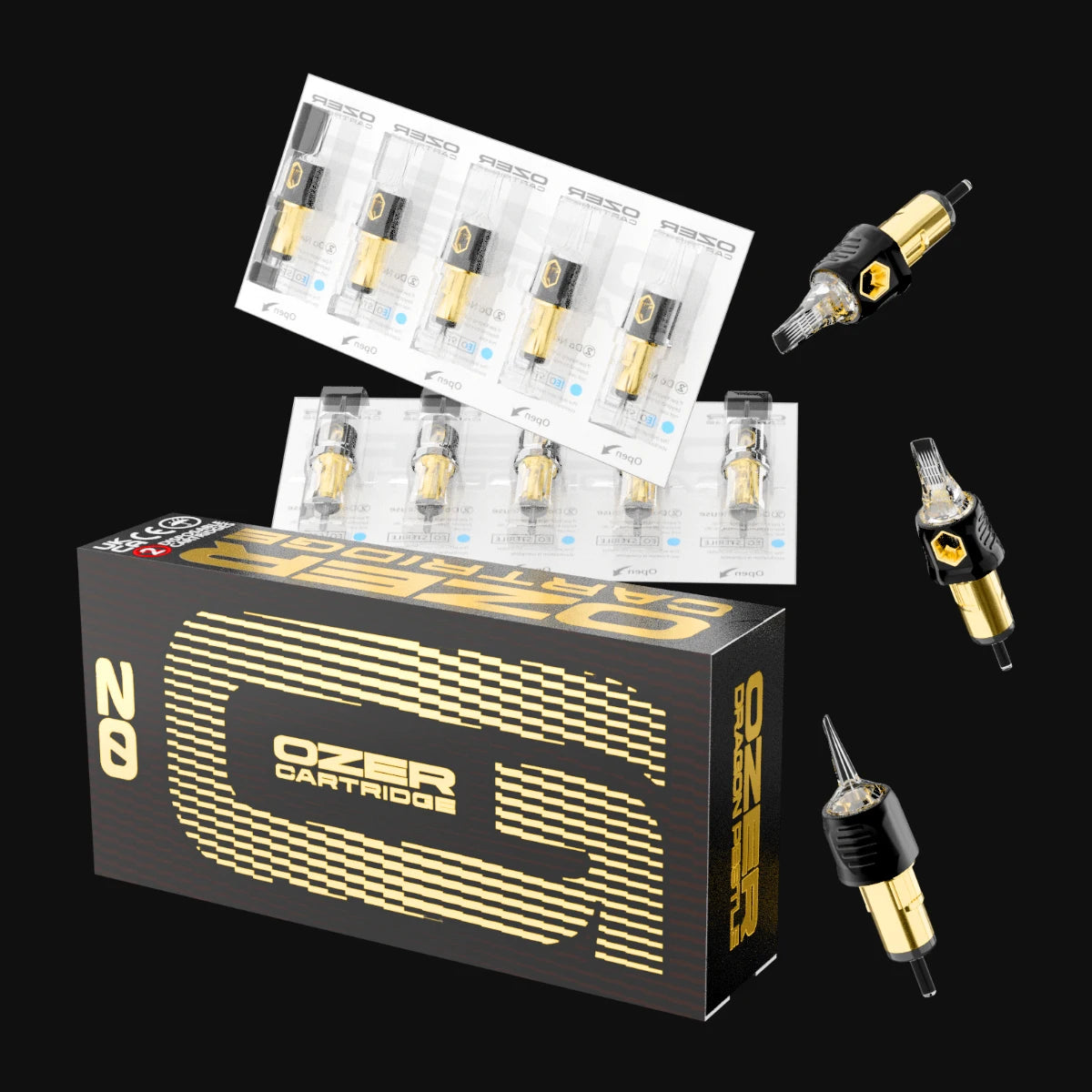 Tattoo Cartridge Needles - Sterilized Precision for PMU Machines Permanent Makeup Machines Tidesmit