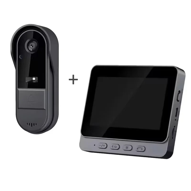 Wireless intercom Doorbell HD Night Vision 4.3in lPs screen Waterproof Visual Doorbell camera smart Home security Video By Bell