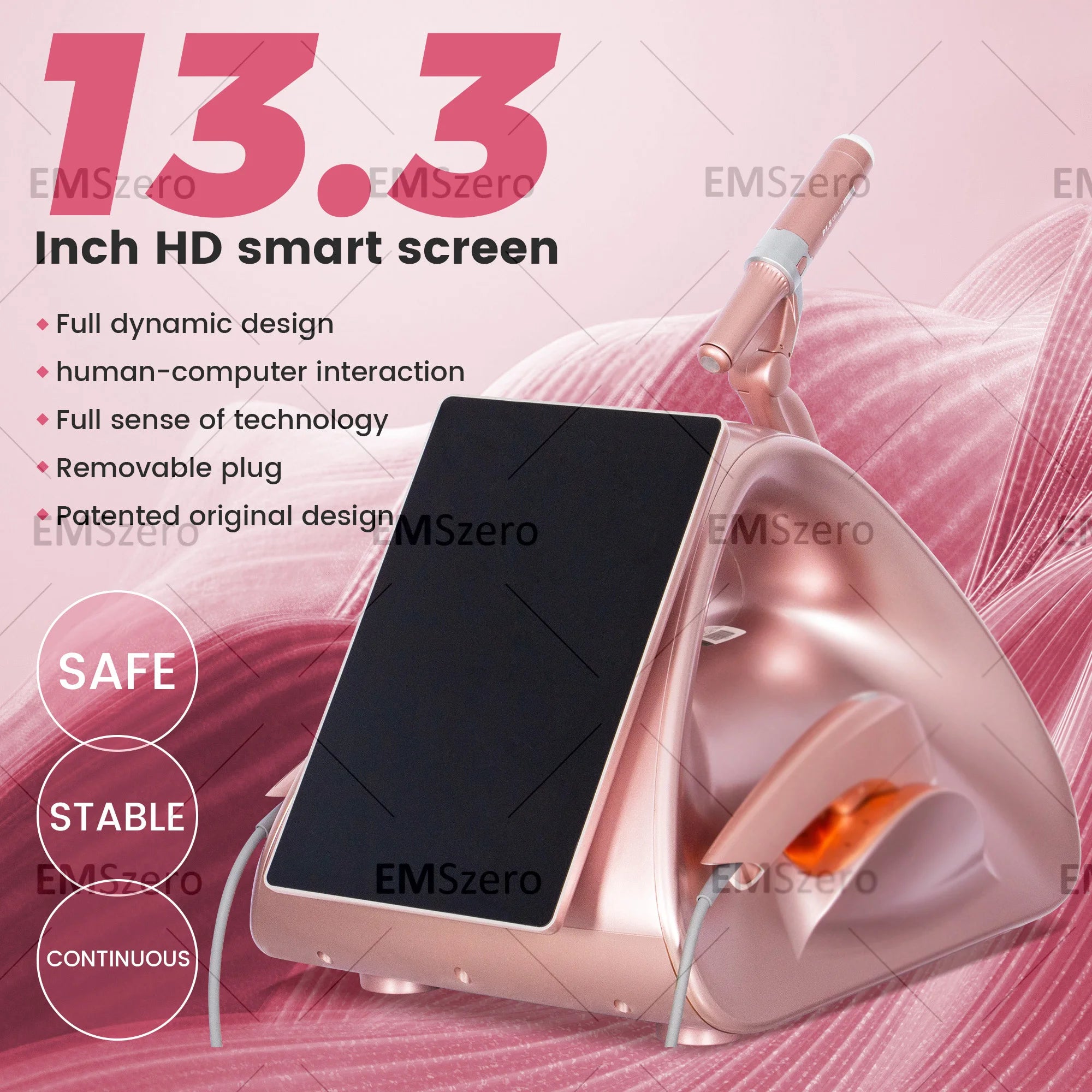 12D HIFU Machine for Skin Tightening and Slimming with 10 Cartridges Back Massage Instrument Tidesmit