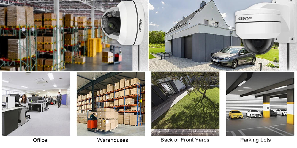 Hikvision Compatible 8MP 4K PTZ IP Camera Outdoor Dome Onvif PoE 5X Optical Zoom CCTV Audio AI Auto Tracking Surveillance Camera