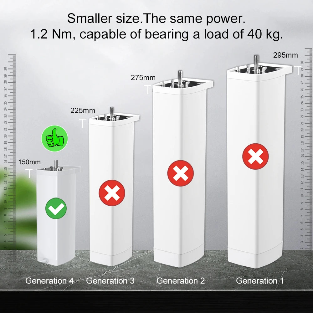 Smart Curtain Motor WiFi Zigbee Silent Electric Track - Tidesmit Tidesmit