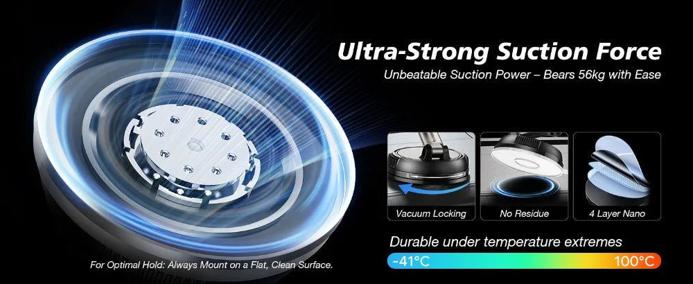 Magnetic Wireless Car Charger with Cooling Fan for iPhone 15-17 Tidesmit