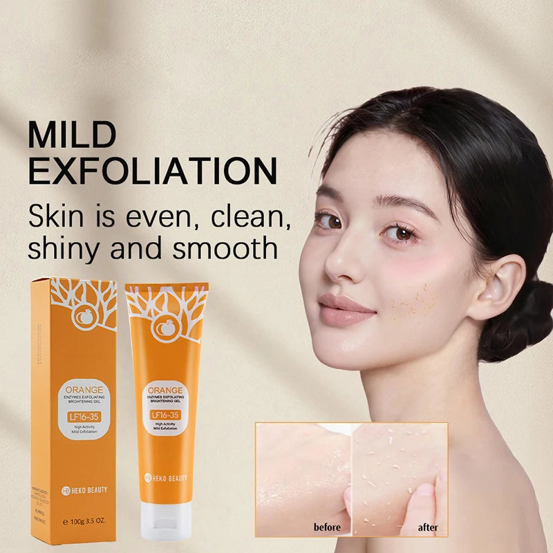 Orange Exfoliating Gel for Face - Brightening Skin Scrub (1-3 Pcs Set) Scrubs Treatments Tidesmit