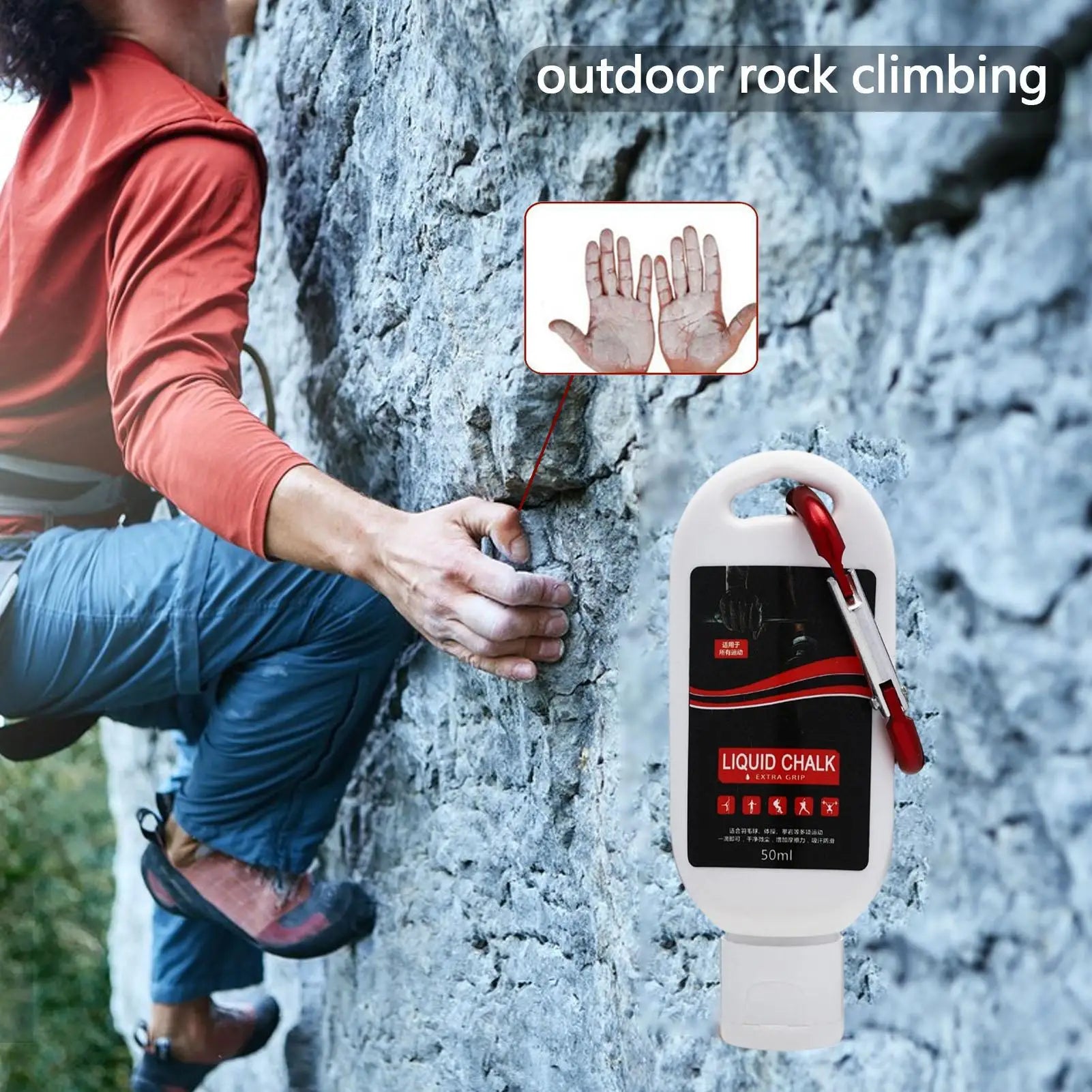 30ml/50ml/100ml Liquid Magnesium Powder Sweat-absorbent Workout Powder Increase Friction Anti-slip Cream Grip Lifting Climbing