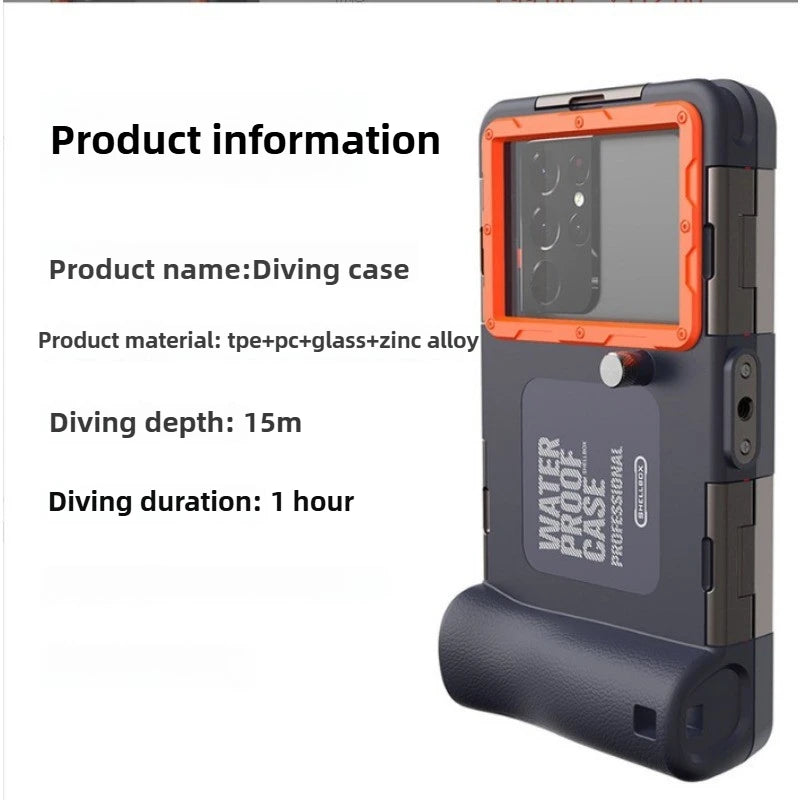 Waterproof Snorkel Phone Case: Military-Grade Protection for iPhone Color 2 Tidesmit