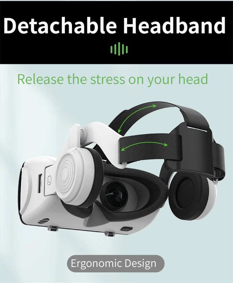 VR Headset for Smartphones - G06EB Immersive 3D Smart Glasses Tidesmit