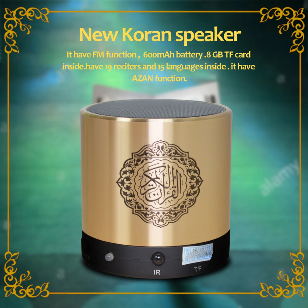 Koran Islam Arabic Muslim Azan Bluetooth Wireless Speaker Portable FM Radio Mini Ramadan Holy Islamic Quran Arab Music Sound Box