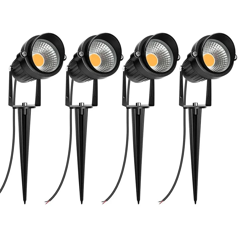 LED Waterproof Outdoor Garden Lawn Lights Spike Bulb 5W/10W/15W Tuinverlichting 220V 110V 12V - Adjustable Solar Powered Garden