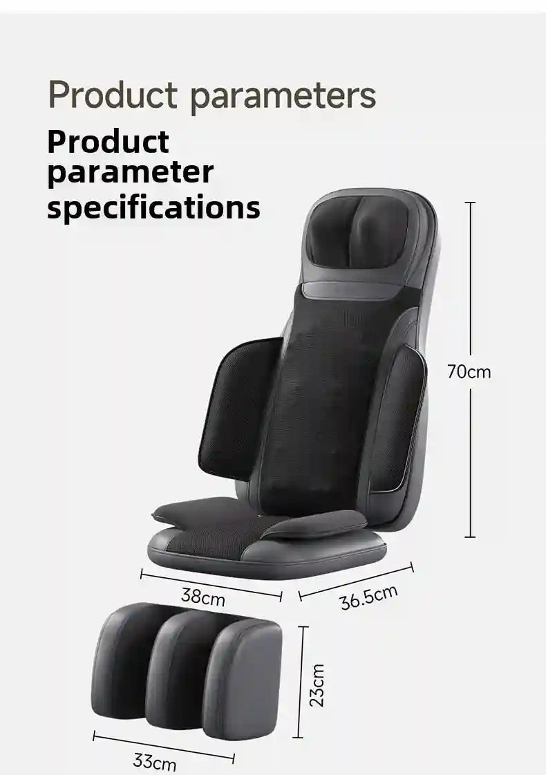 Electric Massage Roller Chair with Heat Therapy for Back and Neck Relief Massage Roller Tidesmit