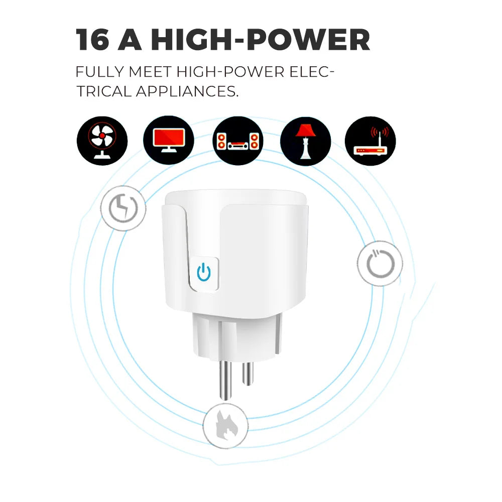 Tidesmit WiFi Smart Plug 20A with App Power Monitor for Home Automation Tidesmit