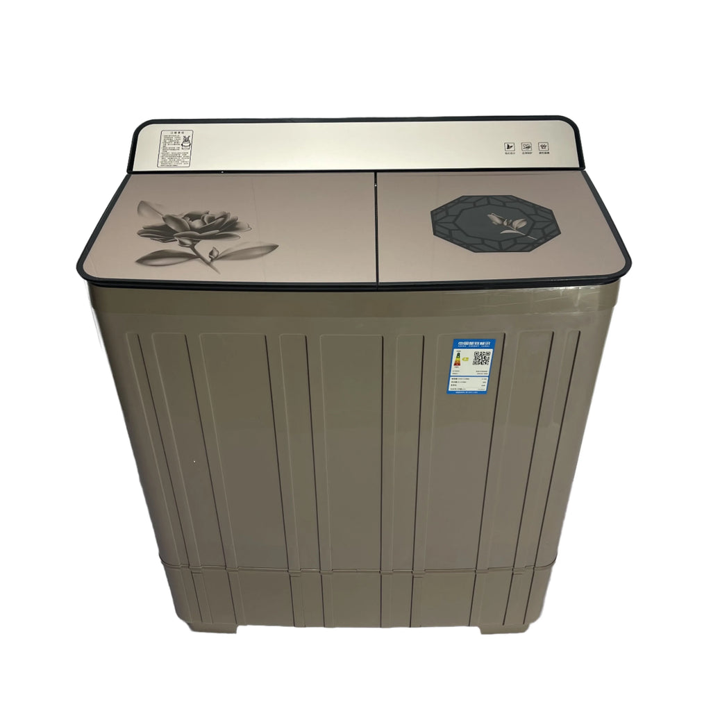 Tidesmit 18kg semi-automatic twin tub washing machine with dual barrels for home and commercial laundry cleaning.