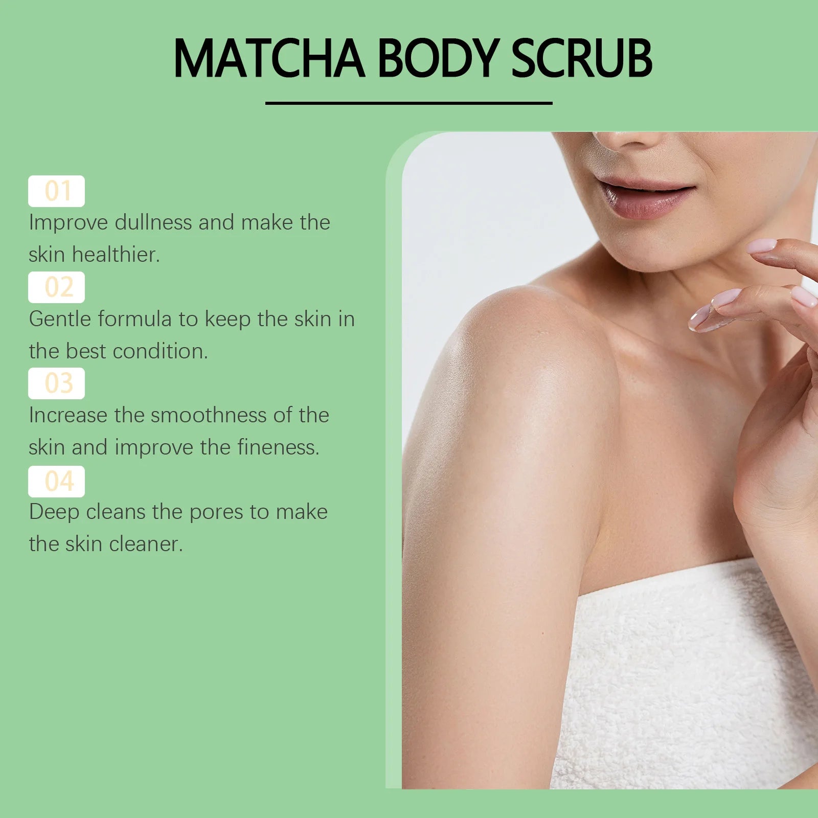 Matcha Sea Salt Body Scrub | Natural Exfoliation for Smooth Skin | 200g Scrubs Treatments Tidesmit