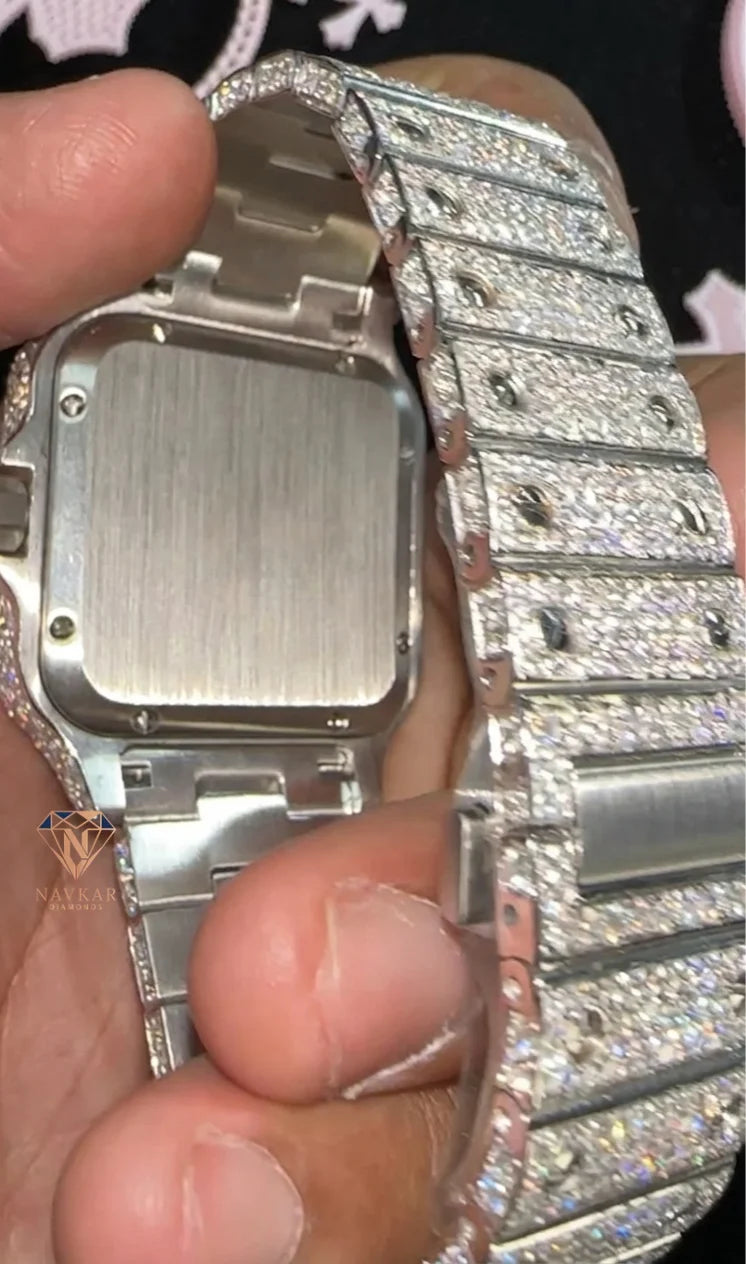 Top Designer Luxury Diamond Automatic Mechanical Unisex Watch High-End Moissanite Wedding Parties Band Width 18mm Watch