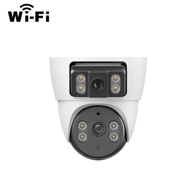 Xiaovv 4MP WiFi House Security Camera CCTV With Dual Lens Dual Screen 360 Degree PTZ AI Humanoid Detection Motion Tracking