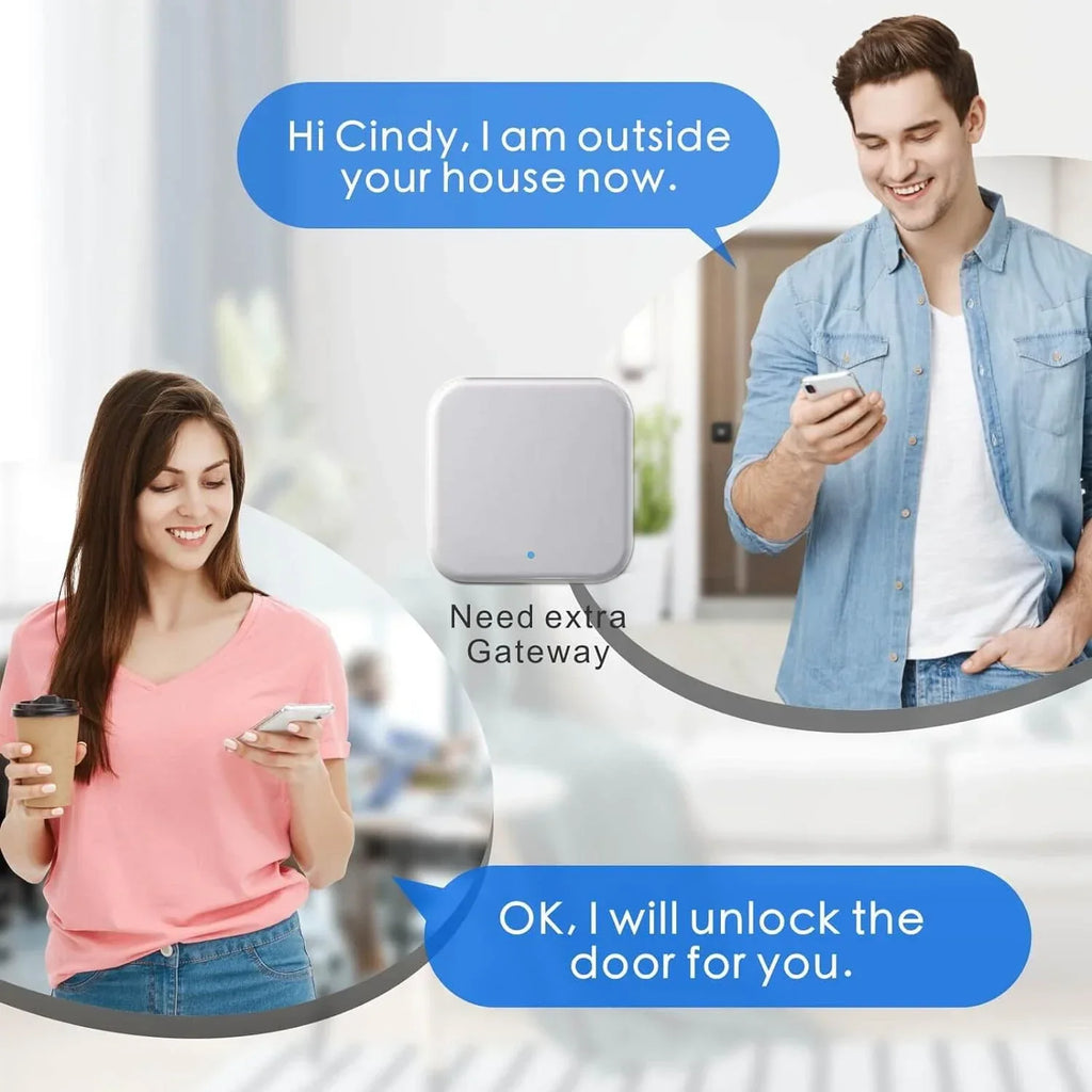 Biometric Fingerprint Door Lock with TTLock IP66 Waterproof Keyless Entry Smart Lock (Fingerprnt/IC Card/APP) High Security