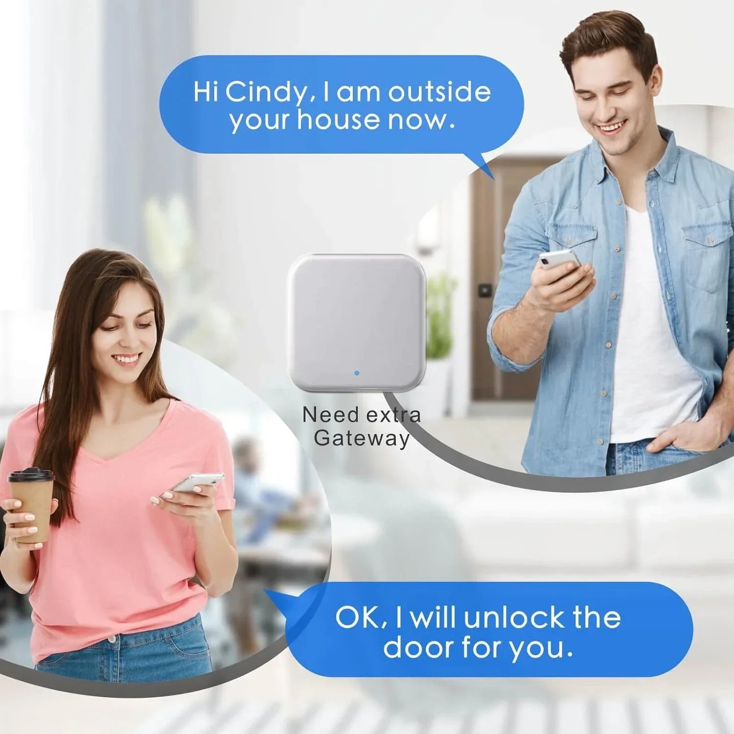 Biometric Fingerprint Door Lock with TTLock IP66 Waterproof Keyless Entry Smart Lock (Fingerprnt/IC Card/APP) High Security