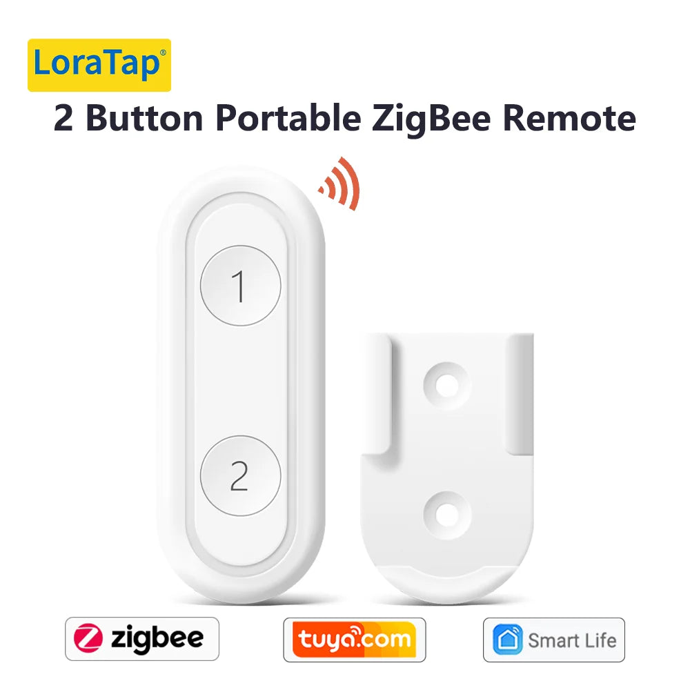 ZigBee Smart Scene Switch Wireless Remote Controller | Tidesmit EU 2 Gang ZigBee Remote China Mainland Tidesmit
