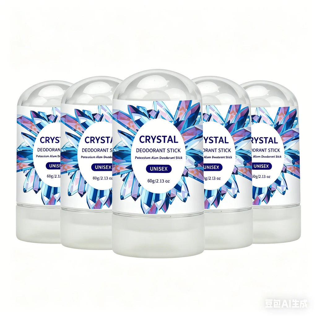 Tidesmit natural crystal potassium alum deodorant stick for 24h odor protection, vegan aluminum-free solid formula.