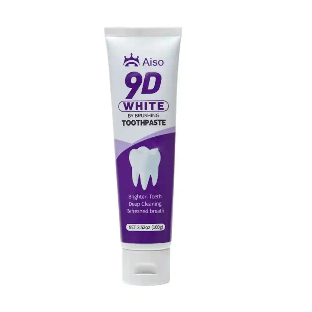 Tidesmit 9D purple white toothpaste for deep teeth whitening and fresh breath, 3.52oz home use.