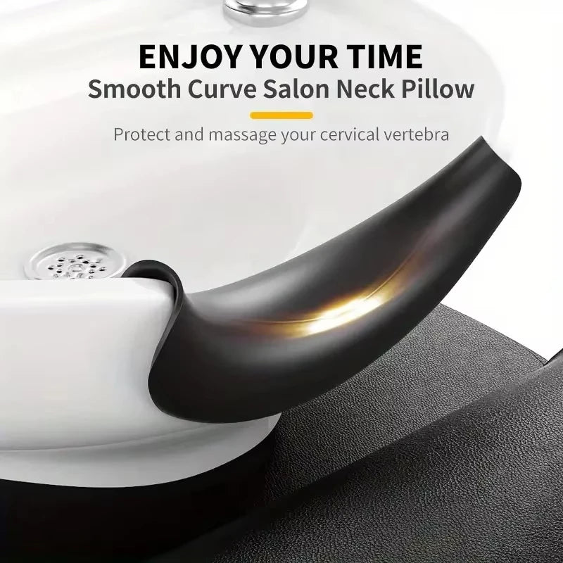 Silicone Hair Washing Neck Rest Cushion - Ergonomic Salon Support Pad Massage Chairs Tidesmit