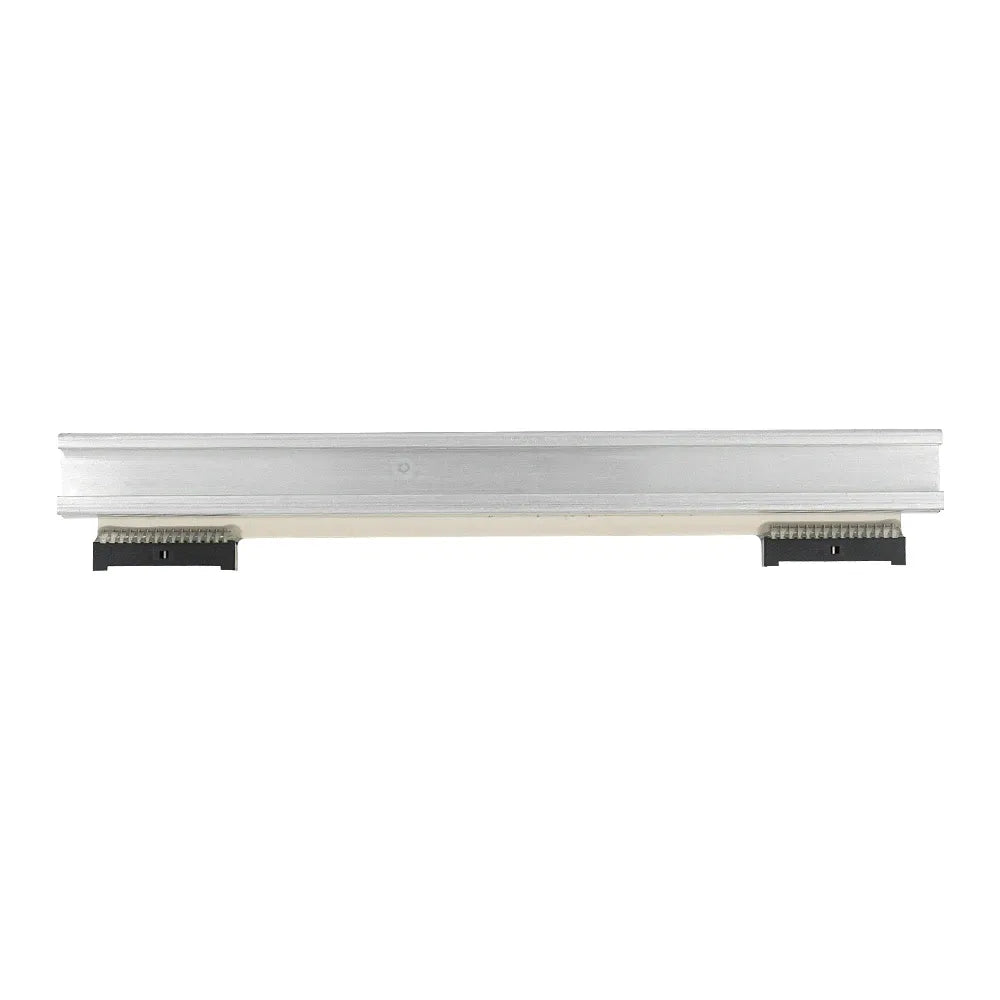 Thermal printhead bar with metal frame and two sets of connector contacts