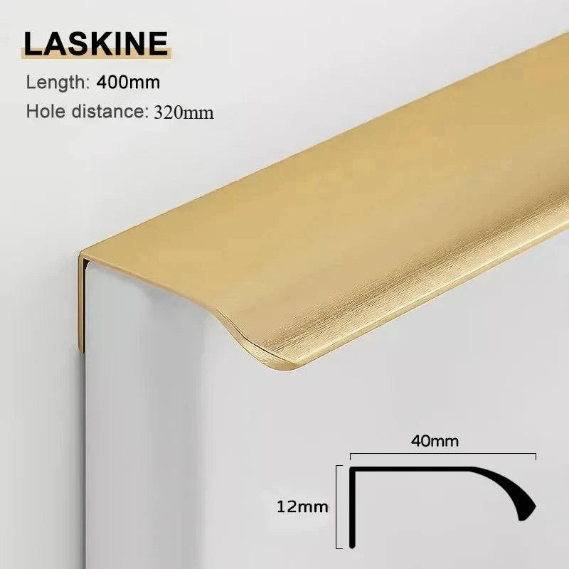 Aluminum Alloy Handles Invisible Furniture Pulls Cabinet Drawer Knobs Wardrobe Door Handles Hidden Hardware Accessories