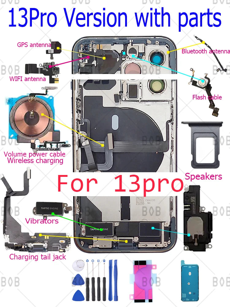 iPhone 13 Pro Max Back Housing Replacement - High-Precision Spare Part Tidesmit